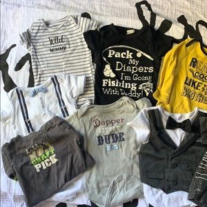 Several boys onesies